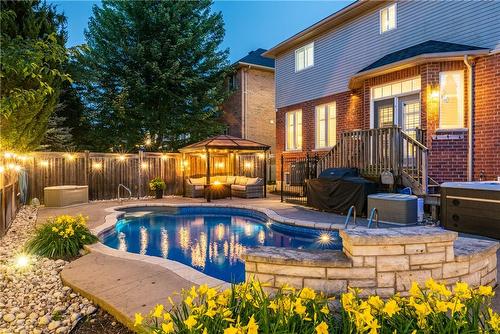 16 Gristmill Place, Hamilton, ON - Outdoor With In Ground Pool With View