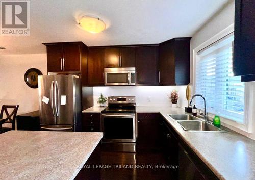 78 - 3320 Meadowgate Boulevard, London, ON - Indoor Photo Showing Kitchen With Double Sink