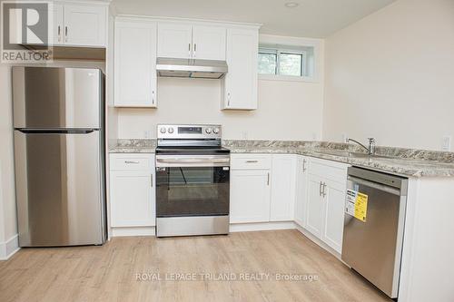 Lower - 18 Thorncrest Crescent, London, ON - Indoor Photo Showing Kitchen With Stainless Steel Kitchen