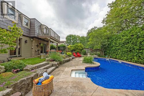 55 Blackthorne Crescent, London, ON - Outdoor With In Ground Pool With Deck Patio Veranda
