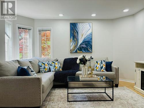 2381 East Gate Crescent, Oakville, ON - Indoor Photo Showing Living Room With Fireplace