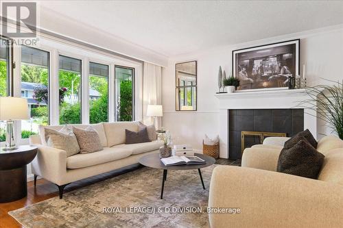 43 Clearside Place, Toronto, ON - Indoor Photo Showing Living Room With Fireplace