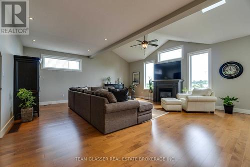 773 Klosters Drive, Waterloo, ON - Indoor Photo Showing Living Room With Fireplace