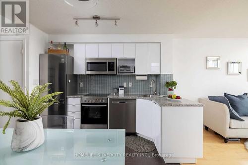 3907 - 15 Fort York Boulevard, Toronto, ON - Indoor Photo Showing Kitchen With Stainless Steel Kitchen With Upgraded Kitchen