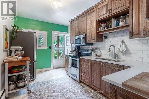 19 Ashford Boulevard, Hamilton, ON - Indoor Photo Showing Kitchen With Double Sink