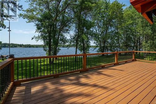 121 B Du Lac Avenue, Lavigne, ON - Outdoor With Body Of Water With Deck Patio Veranda