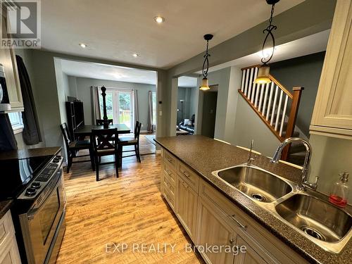 132 Elaine Drive, Orangeville, ON - Indoor Photo Showing Kitchen With Double Sink