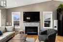 1242 Highwood Avenue, Buena Vista, SK  - Indoor Photo Showing Living Room With Fireplace 