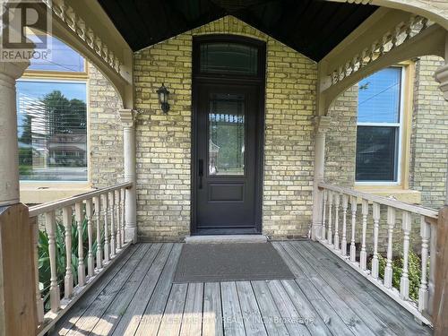 FRONT ENTRY DETAIL - 3670 Concession Drive, Southwest Middlesex, ON - Outdoor With Deck Patio Veranda With Exterior