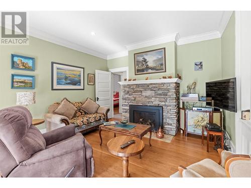 2890 Okanagan Street Lot# 4, Armstrong, BC - Indoor Photo Showing Living Room With Fireplace