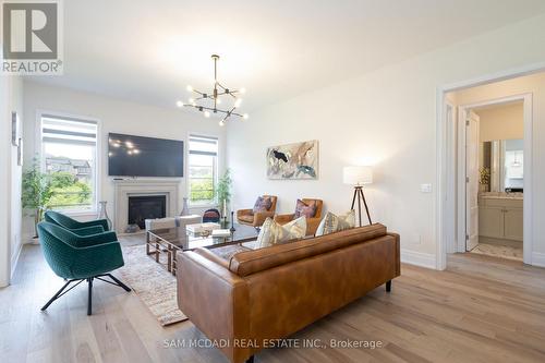 2337 Charles Cornwall Road, Oakville, ON - Indoor Photo Showing Living Room With Fireplace