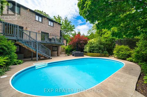 1269 Rose Court, Mississauga, ON - Outdoor With In Ground Pool With Deck Patio Veranda With Backyard