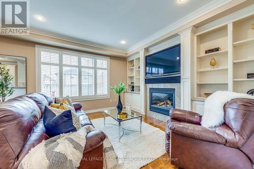 2018 Heatherwood Drive, Oakville, ON - Indoor Photo Showing Living Room With Fireplace