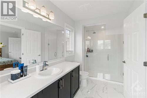 and walk in shower. - 511 Arosa Way, Ottawa, ON - Indoor Photo Showing Bathroom