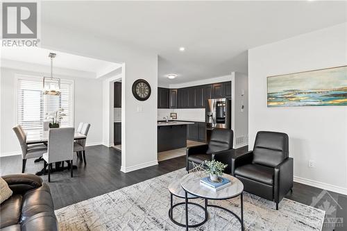 Open concept, yet separate areas. - 511 Arosa Way, Ottawa, ON - Indoor Photo Showing Living Room