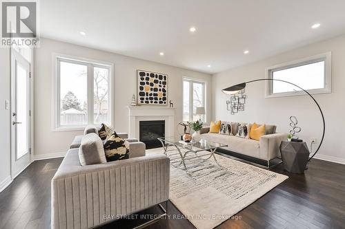40 Stanley Greene Boulevard, Toronto, ON - Indoor Photo Showing Living Room With Fireplace
