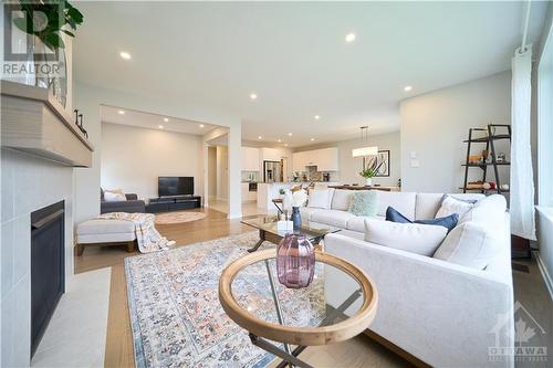 348 Gloaming Crescent, Ottawa, ON - Indoor Photo Showing Living Room With Fireplace