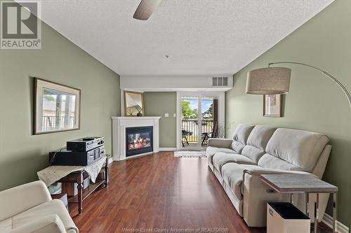 90 Murray Street Unit# 205, Amherstburg, ON - Indoor Photo Showing Living Room With Fireplace