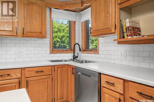 216 2Nd Street N, Wakaw, SK - Indoor Photo Showing Kitchen With Double Sink