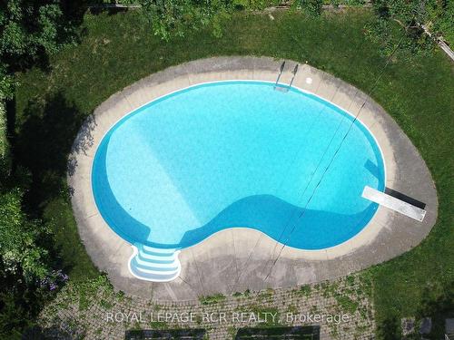 67 Shirley St, Orangeville, ON - Outdoor With In Ground Pool With Backyard