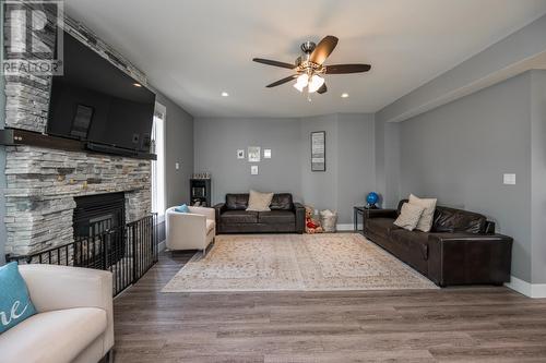 1218 Orizaba Court, Prince George, BC - Indoor Photo Showing Living Room With Fireplace