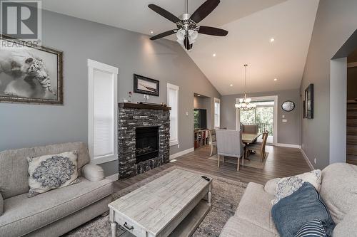 1218 Orizaba Court, Prince George, BC - Indoor Photo Showing Living Room With Fireplace