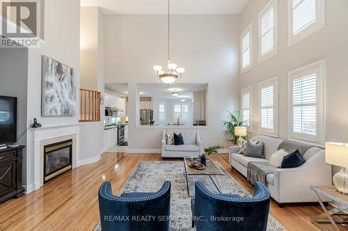 32 Radial Street, Brampton, ON - Indoor Photo Showing Living Room With Fireplace