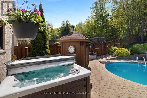 23 Grants Way, Barrie, ON - Outdoor With In Ground Pool With Backyard