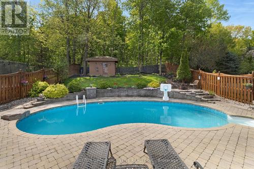 23 Grants Way, Barrie, ON - Outdoor With In Ground Pool With Backyard