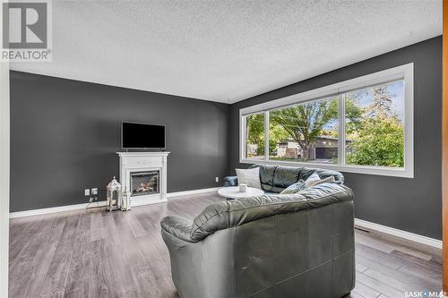 70 Lindsay Drive, Saskatoon, SK - Indoor Photo Showing Living Room With Fireplace