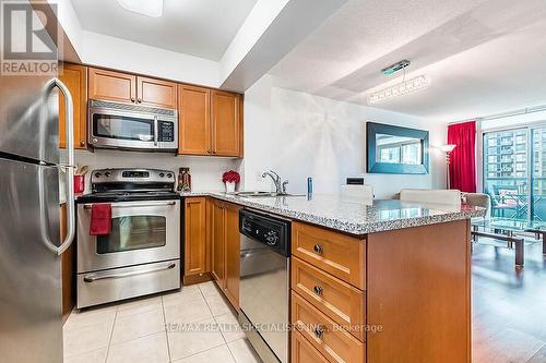 1703 - 335 Rathburn Road W, Mississauga, ON - Indoor Photo Showing Kitchen With Stainless Steel Kitchen