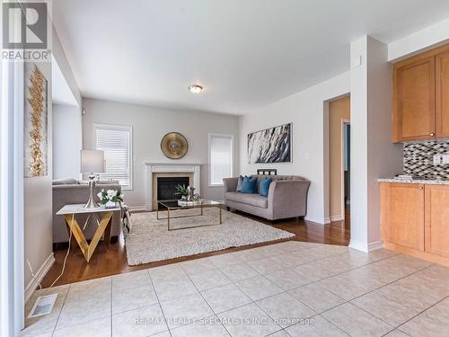 61 Lola Crescent, Brampton, ON - Indoor Photo Showing Living Room With Fireplace