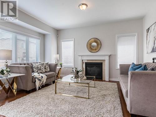 61 Lola Crescent, Brampton, ON - Indoor Photo Showing Living Room With Fireplace