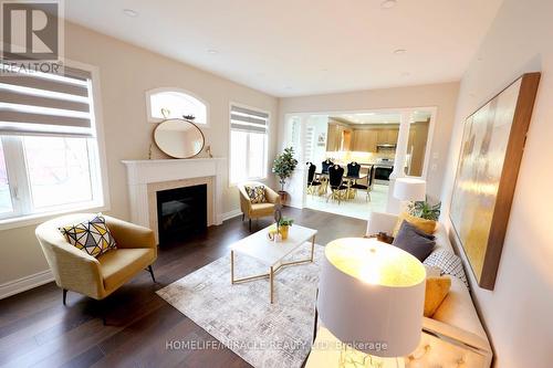 31 Daleridge Crescent S, Brampton, ON - Indoor Photo Showing Living Room With Fireplace
