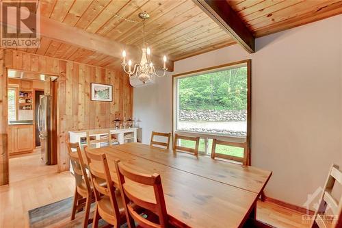 Spacious dining room - 2589 Calabogie Road, Calabogie, ON - Indoor Photo Showing Dining Room