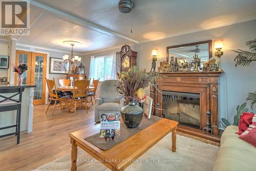 57 Circle Drive, Kawartha Lakes, ON - Indoor Photo Showing Living Room With Fireplace