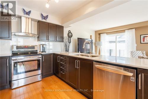69 Periwinkle Drive, Hamilton, ON - Indoor Photo Showing Kitchen With Double Sink
