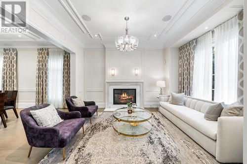 1 Abbotsford Road, Toronto, ON - Indoor Photo Showing Living Room With Fireplace