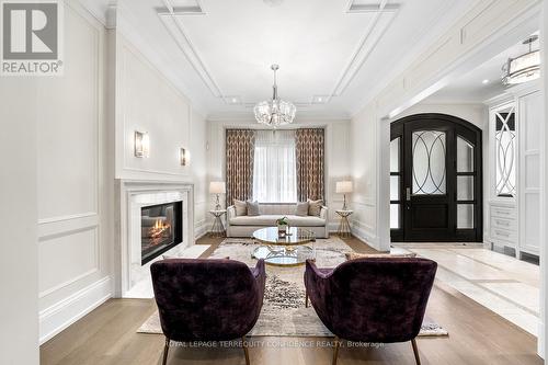 1 Abbotsford Road, Toronto, ON - Indoor Photo Showing Living Room With Fireplace