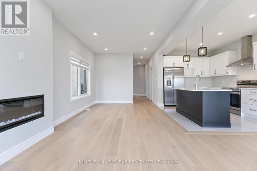 3869 Auckland Avenue, London, ON - Indoor Photo Showing Kitchen With Fireplace