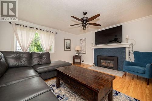 43 Algonquin Street, Deep River, ON - Indoor Photo Showing Living Room With Fireplace