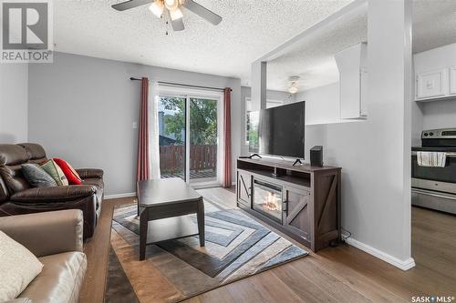 3747 Fairlight Drive, Saskatoon, SK - Indoor Photo Showing Living Room With Fireplace