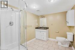 Basement 3 peice bathroom with walk-in shower - 