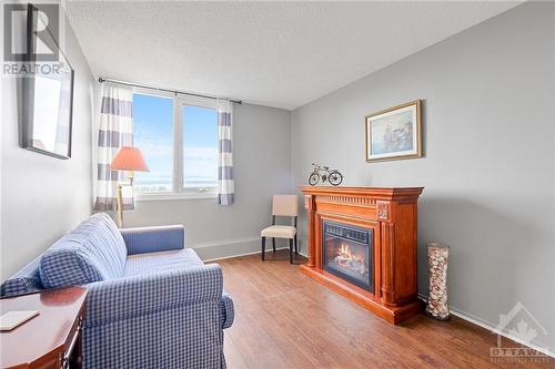 Second bedroom space. - 265 Poulin Avenue Unit#1411, Ottawa, ON - Indoor Photo Showing Living Room With Fireplace