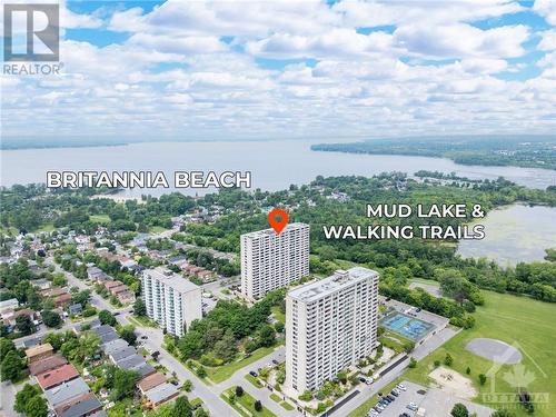 Walking trails, Mud Lake, Brittania Beach and more. - 265 Poulin Avenue Unit#1411, Ottawa, ON - Outdoor With Body Of Water With View