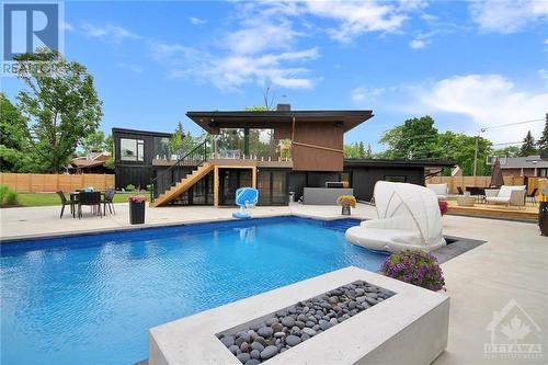 227 Grandview Road, Ottawa, ON - Outdoor With In Ground Pool With Deck Patio Veranda With Backyard