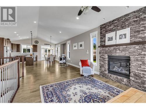 1136 Monteith Court, Prince George, BC - Indoor Photo Showing Living Room With Fireplace