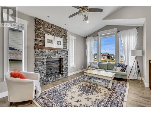 1136 Monteith Court, Prince George, BC - Indoor Photo Showing Living Room With Fireplace