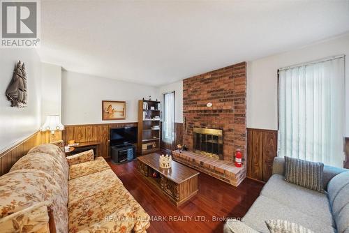 69 Plum Brook Crescent, Toronto, ON - Indoor Photo Showing Living Room With Fireplace