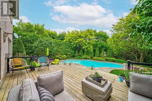 2297 Carpenters Circle, Oakville, ON - Outdoor With In Ground Pool With Deck Patio Veranda